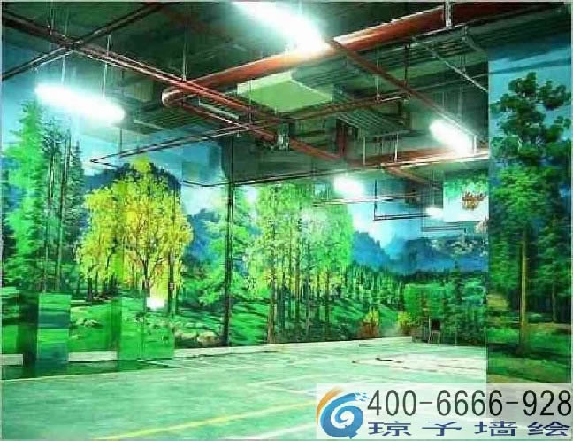 常山车库标识手绘